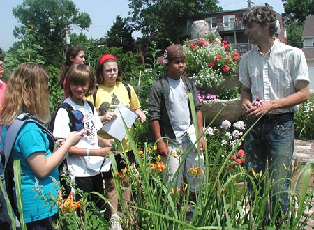 Camp EarthWays visits an urban farm