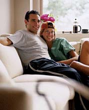 Couple relaxing